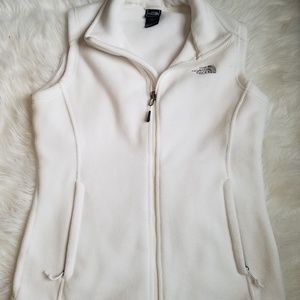 White The North Face Cotton Vest Shell